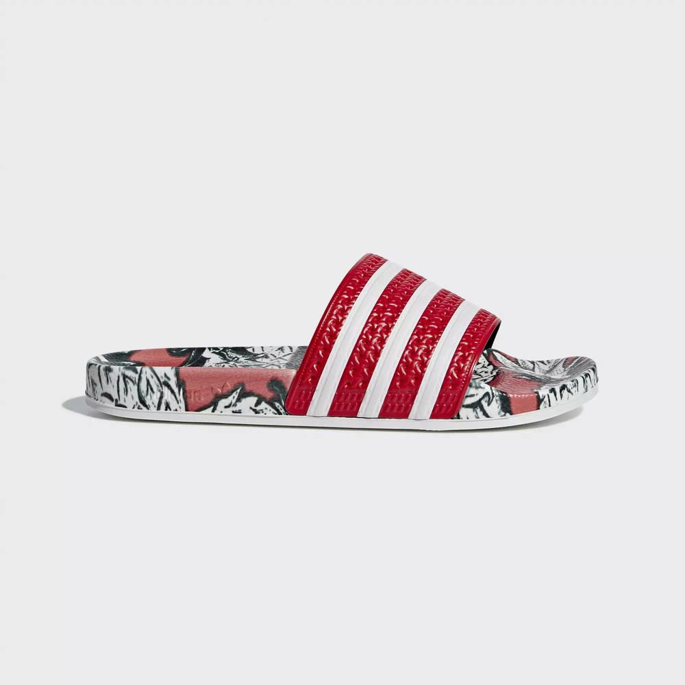 Adidas Adilette Chanclas Rojos Para Mujer (MX-20286)